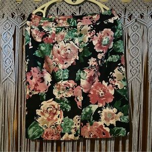 Talbot’s floral mini skirt